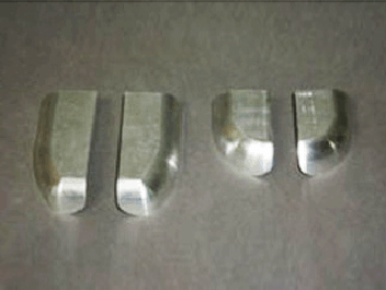 鋁制件去氧化皮、啞光處理前后